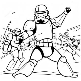 Episches Clone Trooper Schlacht Ausmalbild 2493-2030