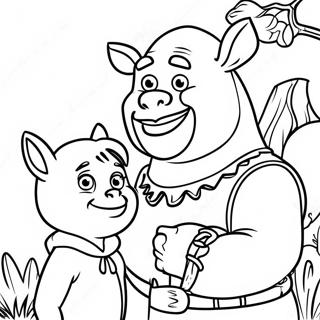 Shrek Und Esel Abenteuer Ausmalbild 25036-22921