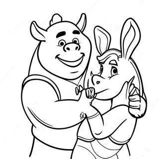 Shrek Und Esel Abenteuer Ausmalbild 25036-22922