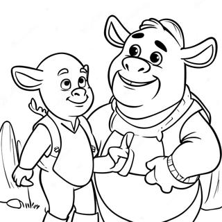 Shrek Und Esel Abenteuer Ausmalbild 25036-22924