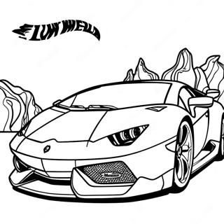 Lamborghini Hot Wheels Ausmalbilder