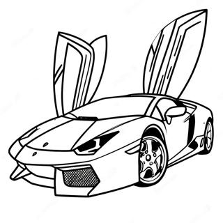 Schnelles Lamborghini Rennen Ausmalbild 25146-23009