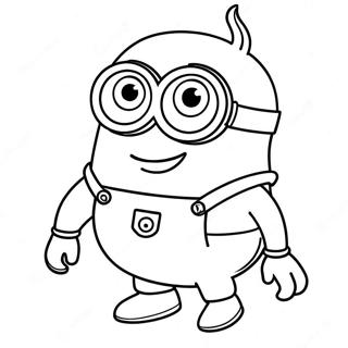 Abenteuerlicher Lila Minion Ausmalbild 25166-23026