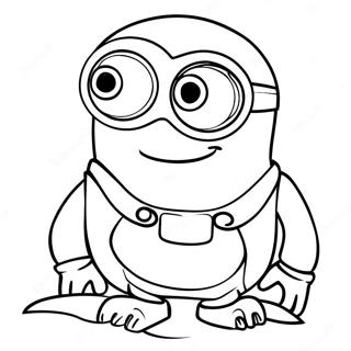 Abenteuerlicher Lila Minion Ausmalbild 25166-23027