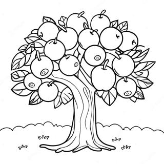 Apfelbaum Ausmalbild 25205-23055