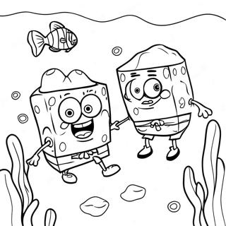 Spongebob Und Patrick Unterwasserabenteuer Ausmalbild 25366-23185