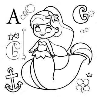 Ariel Und Freunde Alphabet Ausmalbild 25426-23421