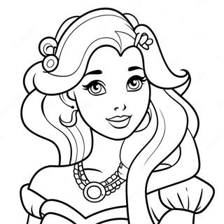 Tattooierte Disney Prinzessin Ausmalbild 25585-23546