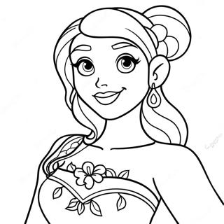 Tattooierte Disney Prinzessin Ausmalbild 25585-23547