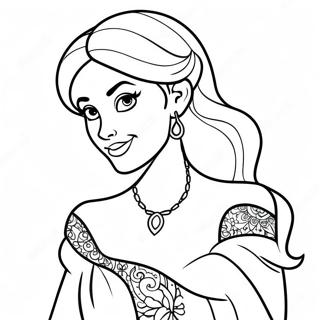 Tattooierte Disney Prinzessin Ausmalbild 25585-23548