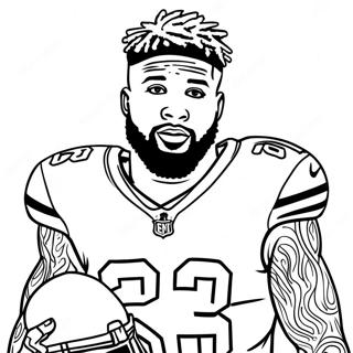 Odell Beckham Jr Ausmalbild 25625-23578