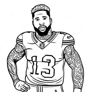 Odell Beckham Jr Ausmalbild 25625-23580