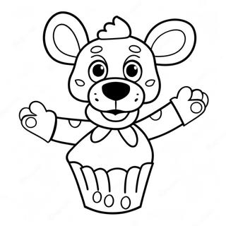 Chica Fnaf Mit Cupcake Ausmalbild 25667-23606