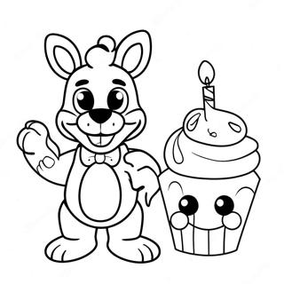 Chica Fnaf Mit Cupcake Ausmalbild 25667-23607