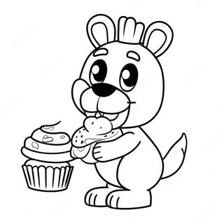 Chica Fnaf Mit Cupcake Ausmalbild 25667-23608