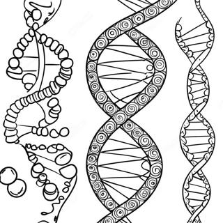 Dna Doppelhelix Ausmalbild 26186-24019