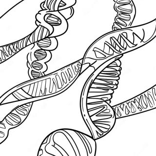 Dna Doppelhelix Ausmalbild 26186-24020