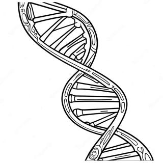 Bunter Dna Strang Ausmalbild 26187-24021