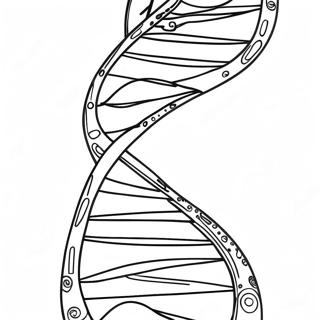 Bunter Dna Strang Ausmalbild 26187-24023