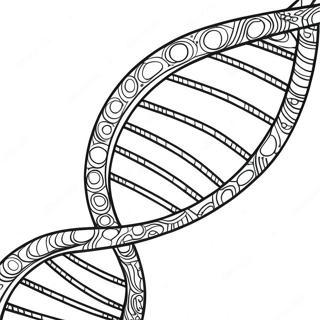 Bunter Dna Strang Ausmalbild 26187-24024