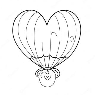 Herzballon Ausmalbilder