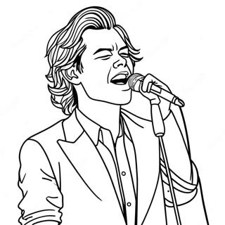 Harry Styles Singt Auf Der Buhne Ausmalbild 26267-24086