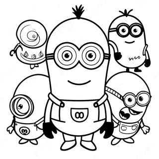 Minion Charaktere Ausmalbild 26277-24095