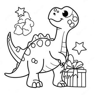 Dinosaurier Weihnachten Ausmalbilder