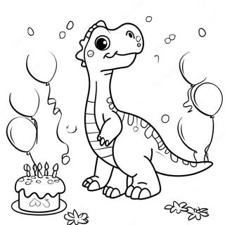 Dinosaurier Geburtstag Ausmalbilder