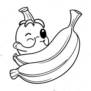 Banane Isst Ausmalbild 26452-24220