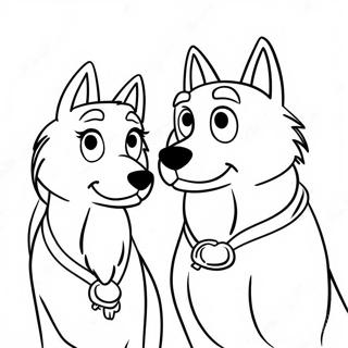 Balto Und Jenna Abenteuer Ausmalbild 26463-24232