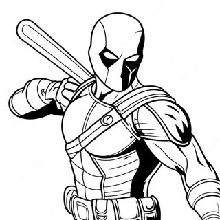 Deathstroke In Aktion Ausmalbild 26633-24367