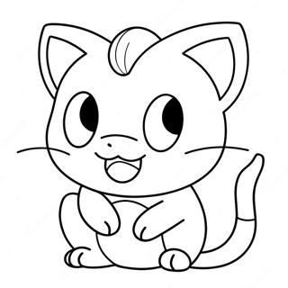 Meowth Pokemon Ausmalbild 26712-24427