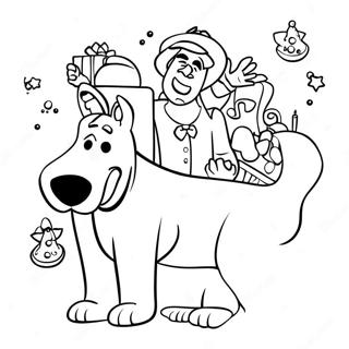 Scooby Doo Weihnachts Ausmalbild 26832-24524