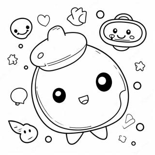 Niedliche Tamagotchi Charaktere Ausmalbild 26883-24568