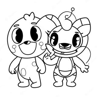 Chibi Sonne Und Mond Fnaf Charaktere Ausmalbild 27013-24669