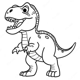 T Rex Brullender Dinosaurier Ausmalbild 27103-24744