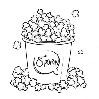 Popcorn Ausmalbilder