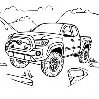 Klassisches Toyota Tacoma Off Road Ausmalbild 27334-24919