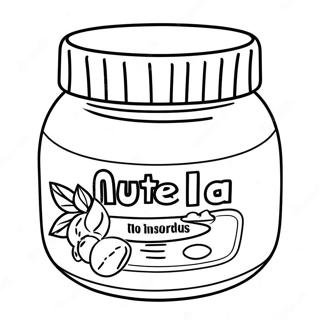 Nutella Glas Ausmalbild 27463-25019