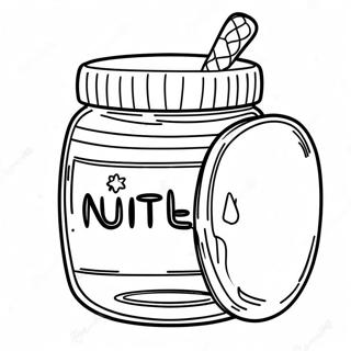 Nutella Glas Ausmalbild 27463-25020