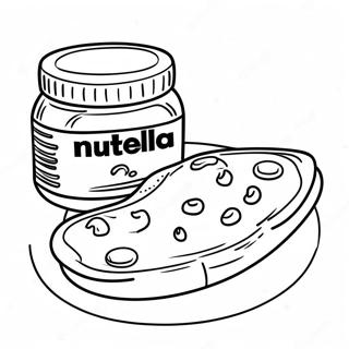 Nutella Auf Toast Ausmalbild 27464-25024