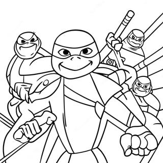 Aufstieg Der Tmnt Ausmalbilder