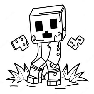 Minecraft Zombie Ausmalbild 27533-25067