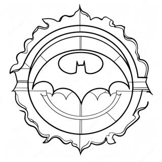 Klassisches Batman Logo Ausmalbild 27554-25085