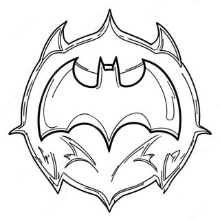 Klassisches Batman Logo Ausmalbild 27554-25086