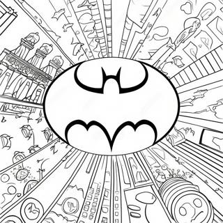 Klassisches Batman Logo Ausmalbild 27554-25088