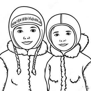 Eskimos Ausmalbild 27593-25114