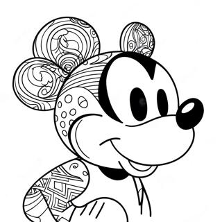 Mickey Mouse Gesicht Ausmalbild 27673-25178