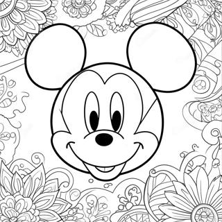 Mickey Mouse Gesicht Ausmalbild 27673-25179